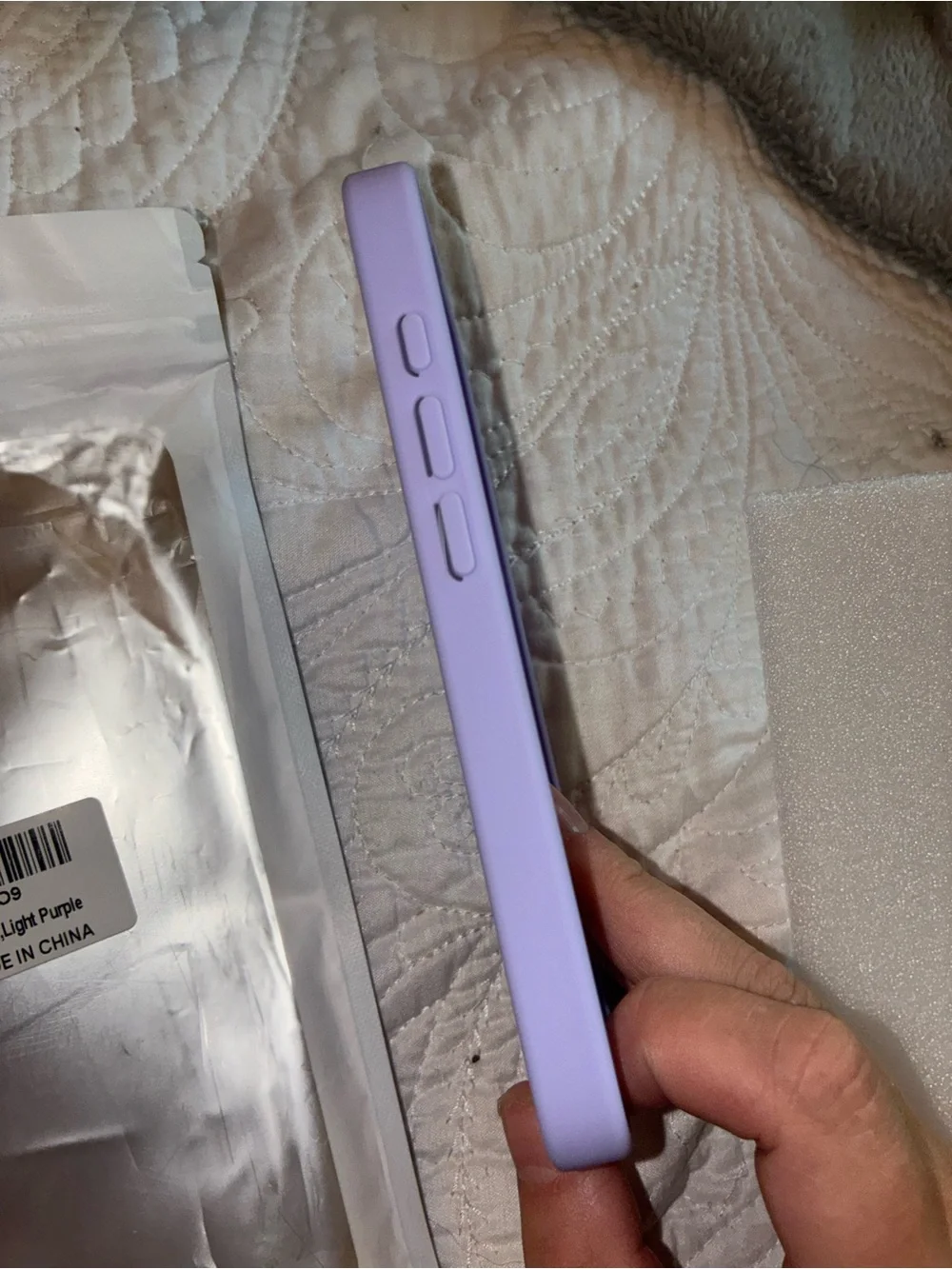 Amazon Lilac Silicone IPhone 16e Phone Case NWT